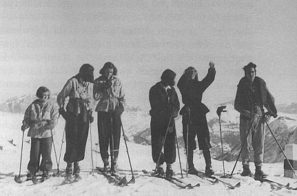 Skiing at the Sella Pass, 1944