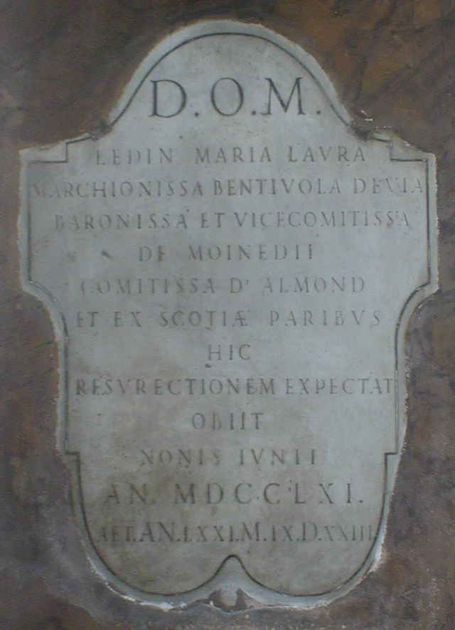 Tomb of Laura Bentivoglio Davia, Countess of Almond