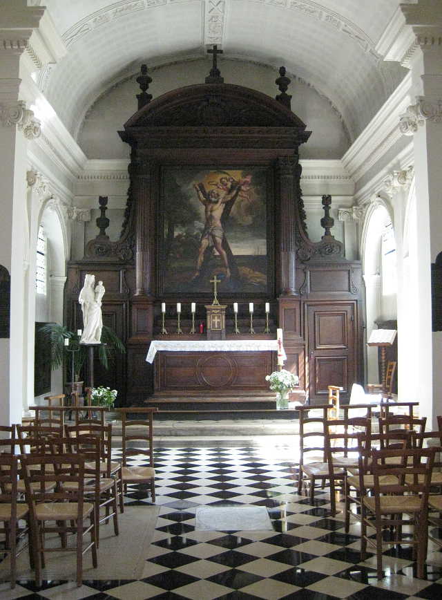 Exterior of the Chapel of the Scots College from the Courtyard