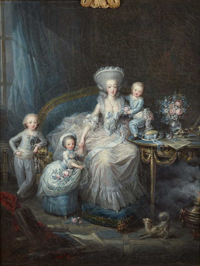 Princess Maria Teresa of Savoy, comtesse d'Artois, with her children