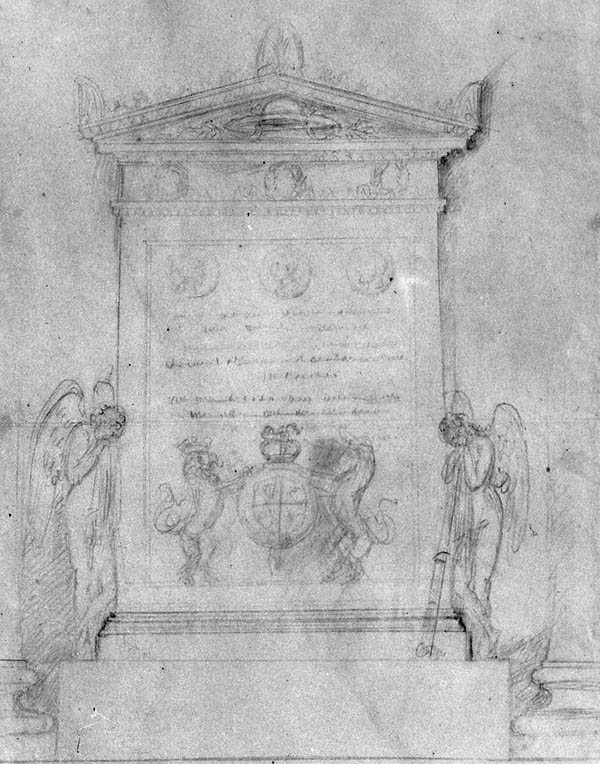 Drawing for the Monument to the Stuart Kings