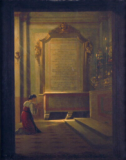 Painting of the Tomb of Queen Clotilde