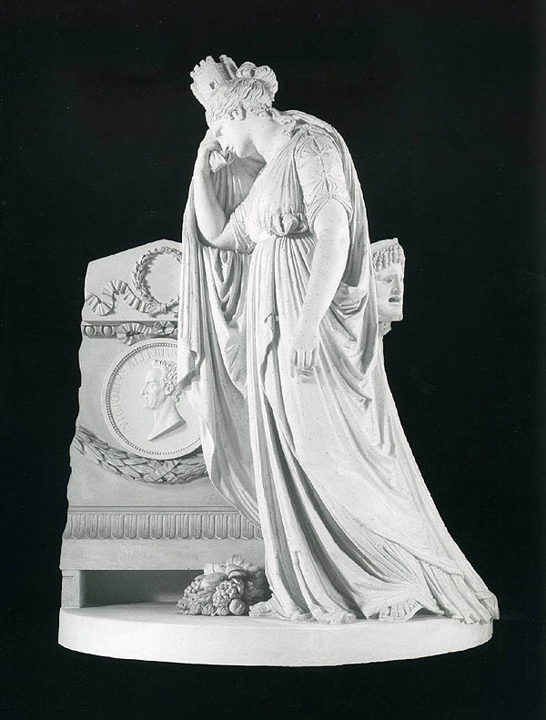 Gesso model of the Monument to Count Vittorio Alfieri