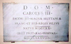Tombstone of King Charles III