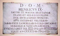 Tombstone of King Henry IX and I