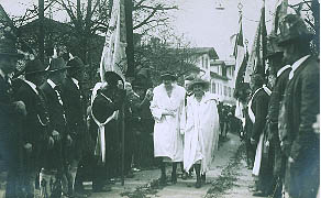 Wedding procession of King Rupert and Queen Antonia