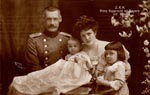 The Duke and Duchess of Cornwall and Rothesay with Princes Luitpold and Albert, 1905