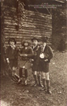 Princes Luitpold and Albert of Cornwall and Rothesay with Prince Leopold and Princess Marie Jose of Belgium