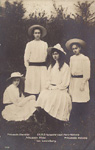 Princess Antonia of Luxemburg with her sisters