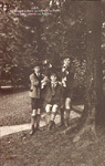 Princes Luitpold and Albert of Cornwall and Rothesay with Prince Leopold of Belgium