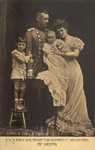 The Duke and Duchess of Cornwall and Rothesay with Princes Luitpold and Albert, 1905