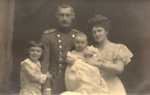 The Duke and Duchess of Cornwall and Rothesay with Princes Luitpold and Albert, 1905